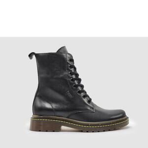 NEW KCR GROUP women's premium mid leather boots in black